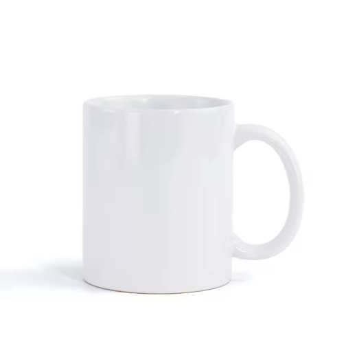 Taza Blanca de 11 oz para Sublimación – Cerámica con Recubrimiento Premium - Sin Caja Individual