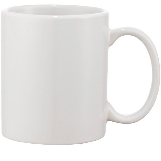 Taza Blanca de 11 oz para Sublimación – Cerámica con Recubrimiento Premium - Con Caja Individual