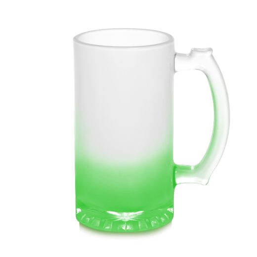 Chopp de Vidrio Pavonado 16 oz – Interior Verde