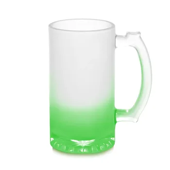 Chopp de Vidrio Pavonado 16 oz – Interior Verde