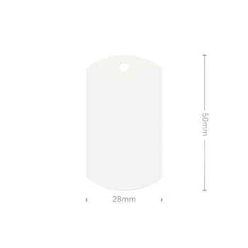 Llavero Acrilico Sublimable - Forma Rectangular