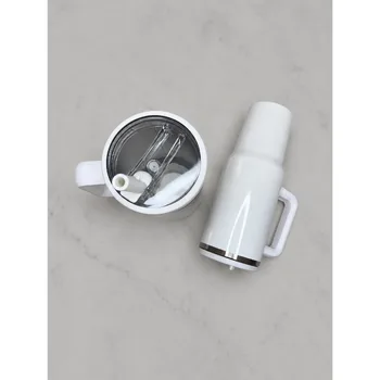 Tumbler de Acero Inoxidable 40oz Blanco – Estilo Stanley