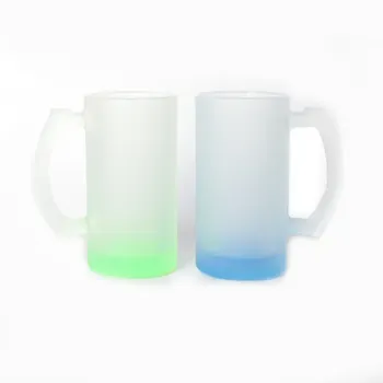 Doceperu Chopp de vidrio pavonado con interior verde · 16oz