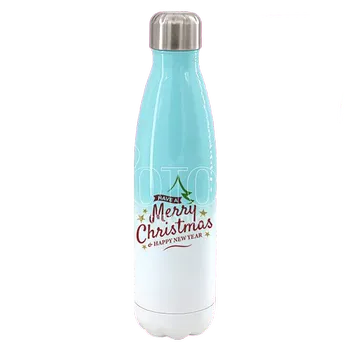 Doceperu Botella lechera doble pared celeste · 500ml