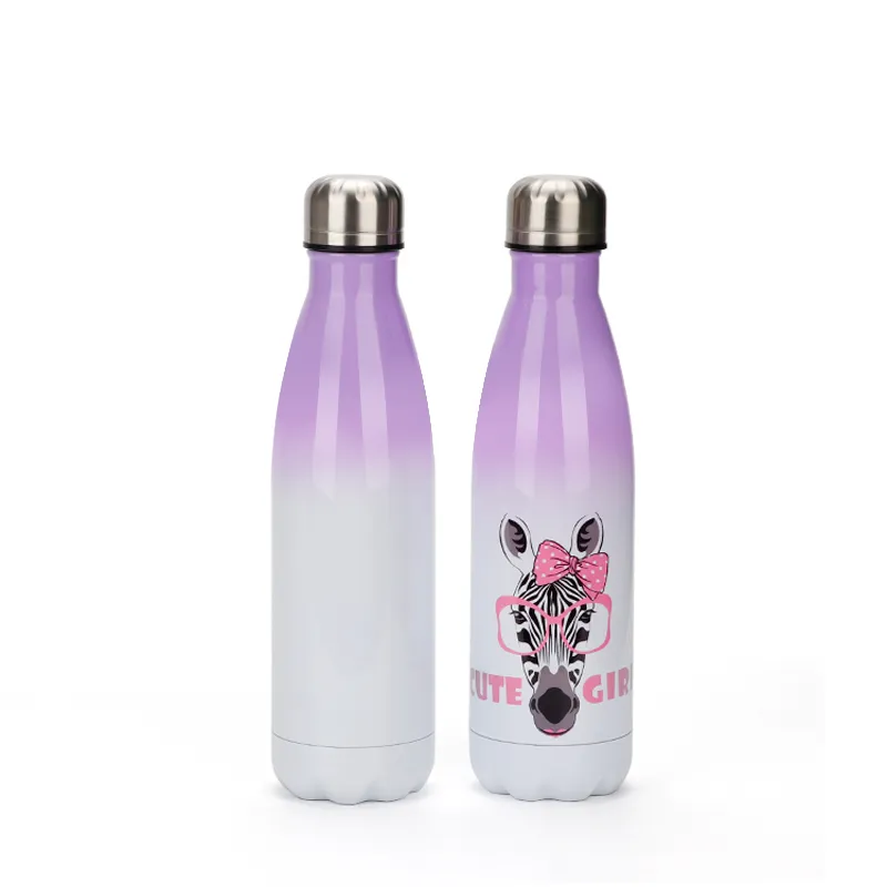 Doceperu Botella lechera doble pared violeta · 500ml