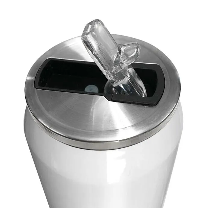 Courage Termo lata doble pared blanco · 450ml