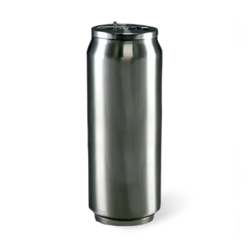 Courage Termo lata doble pared plata · 450ml