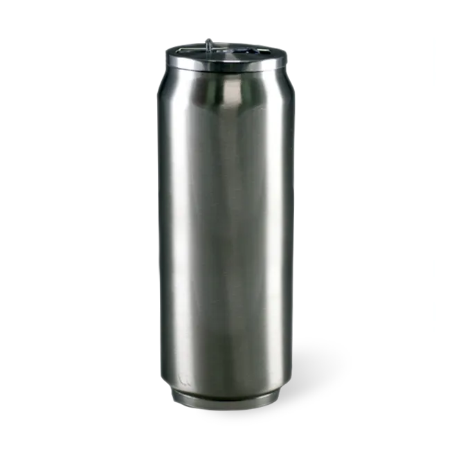 Courage Termo lata doble pared plata · 450ml
