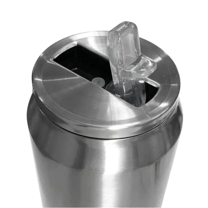 Courage Termo lata doble pared plata · 450ml