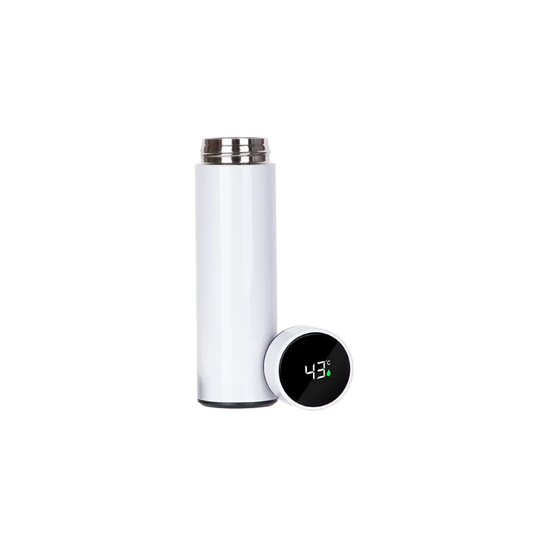 Maikesub Termo digital doble pared blanco · 450ml