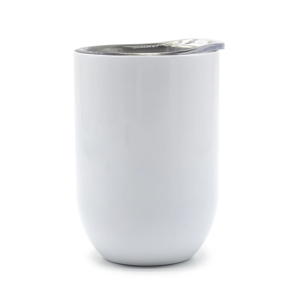Htpmart Vaso Vinero de acero inoxidable blanco 300 ml para sublimación