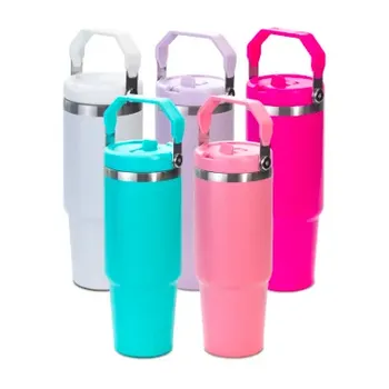 Htpmart Vaso de acero inoxidable tipo huevo blanco · 300ml