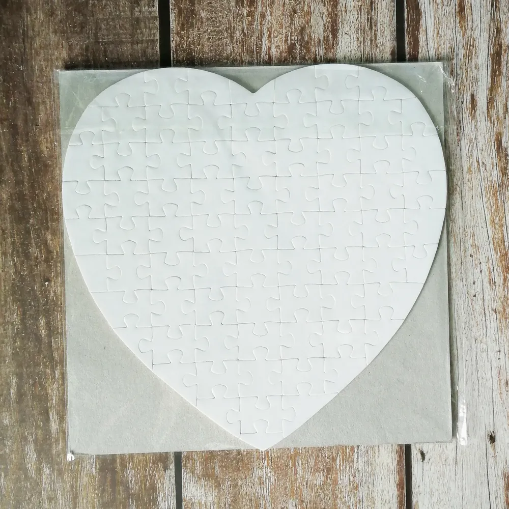 Rompecabezas corazón A4 sublimable