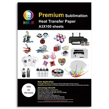 Papel de sublimación A3 105 g · 100 hojas