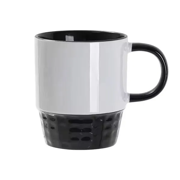 Doceperu Taza apilable sublimable con color interno y asa negro · 11oz