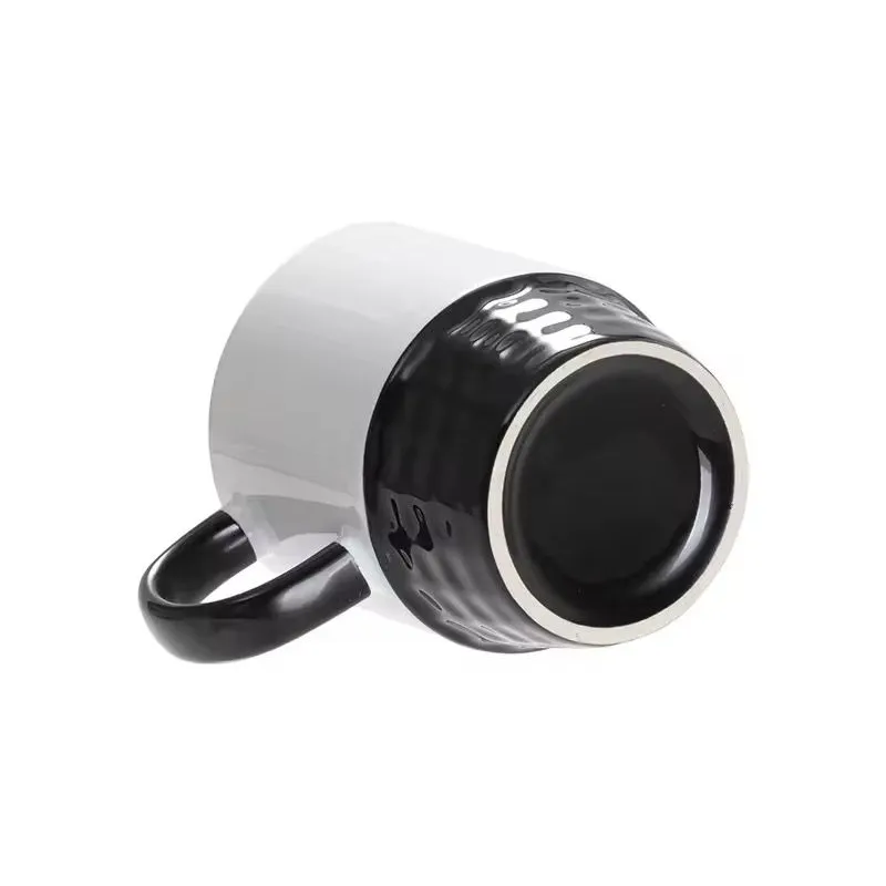 Doceperu Taza apilable sublimable con color interno y asa negro · 11oz