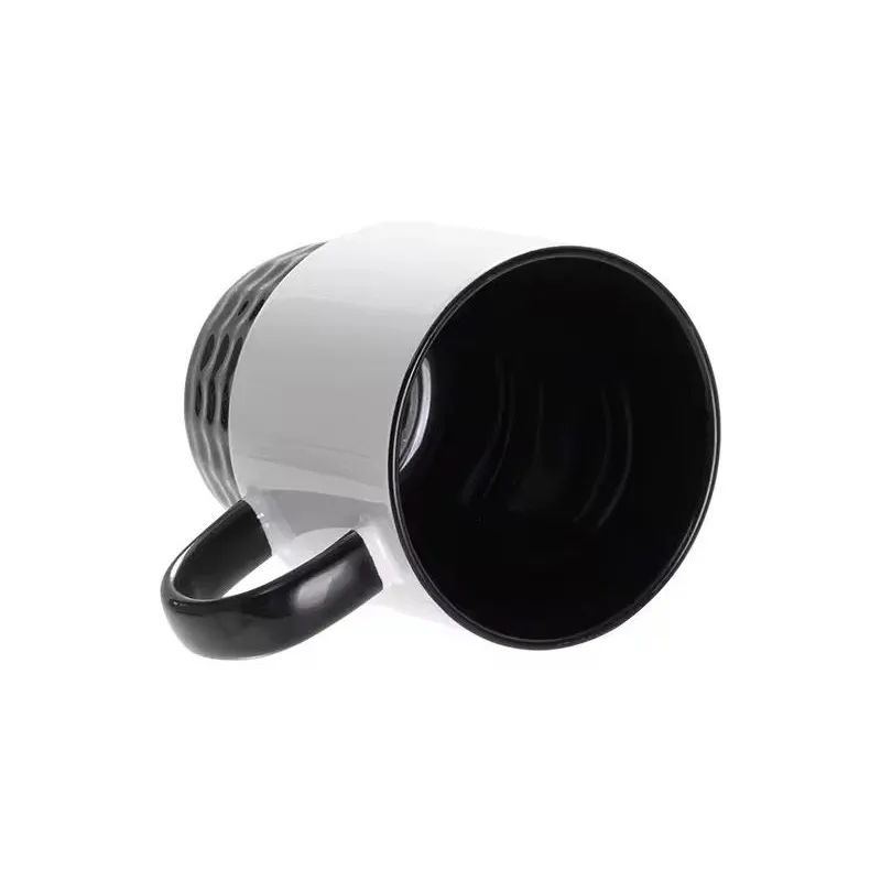Doceperu Taza apilable sublimable con color interno y asa negro · 11oz