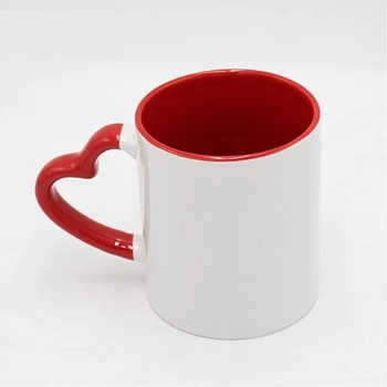 Taza con Asa de Corazón Roja 11 oz – DocePrint