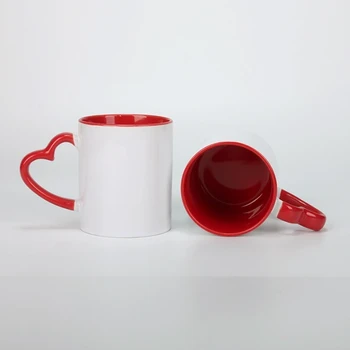 Taza con Asa de Corazón Roja 11 oz – DocePrint