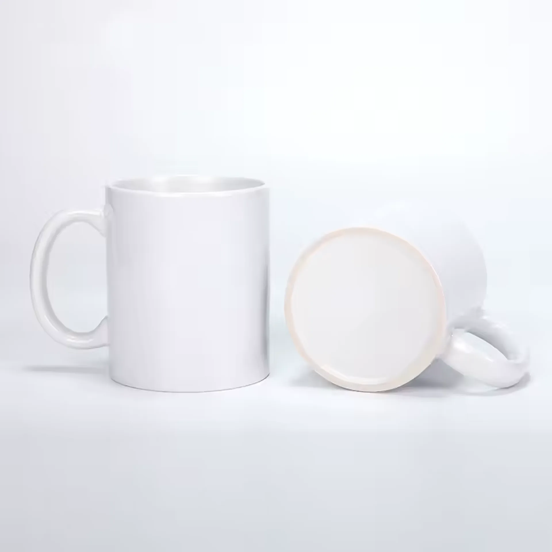 Taza Blanca de 11 oz para Sublimación – Cerámica con Recubrimiento Premium - Sin Caja Individual