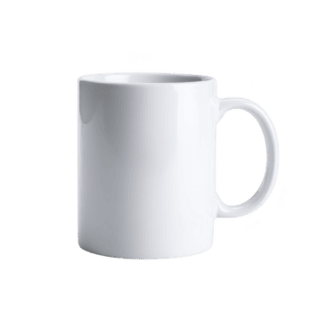 Taza Blanca de 11 Oz. Black ORCA Premium – Con caja Individual