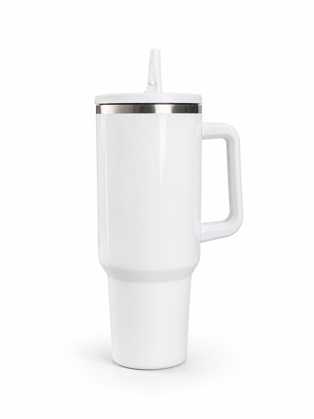 Tumbler de Acero Inoxidable 40oz Blanco – Estilo Stanley