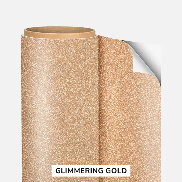 Siser EasyPSV Permanent Glitter Vinil adhesivo permanente - Color Glimmering Gold